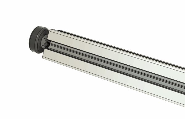 DAAR aluminium staander met stelvoet 100cm